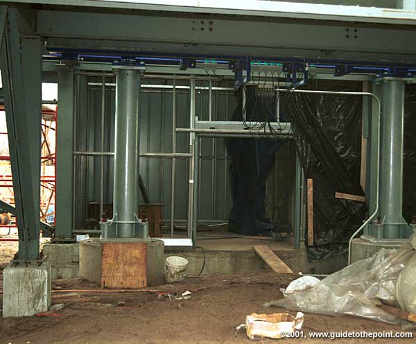 Equipment room below station