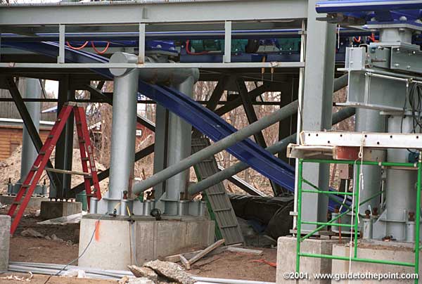 End of lift sled track below station