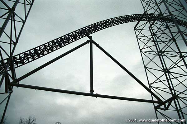 Return hill over lagoon