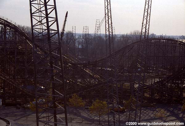 View from Soak City slides of lift hill