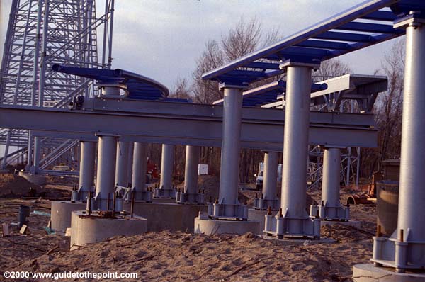 Transfer and first installed track