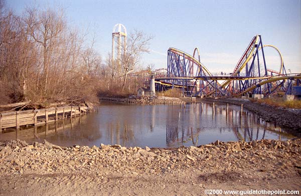 Standing on the temporary land bridge, looking toward Mantis