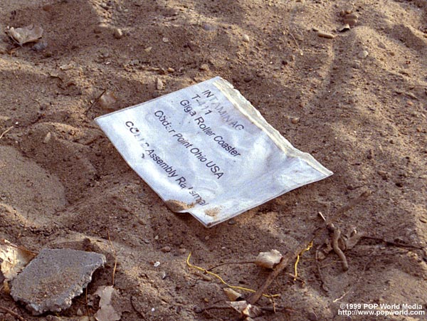 Discarded packing slip