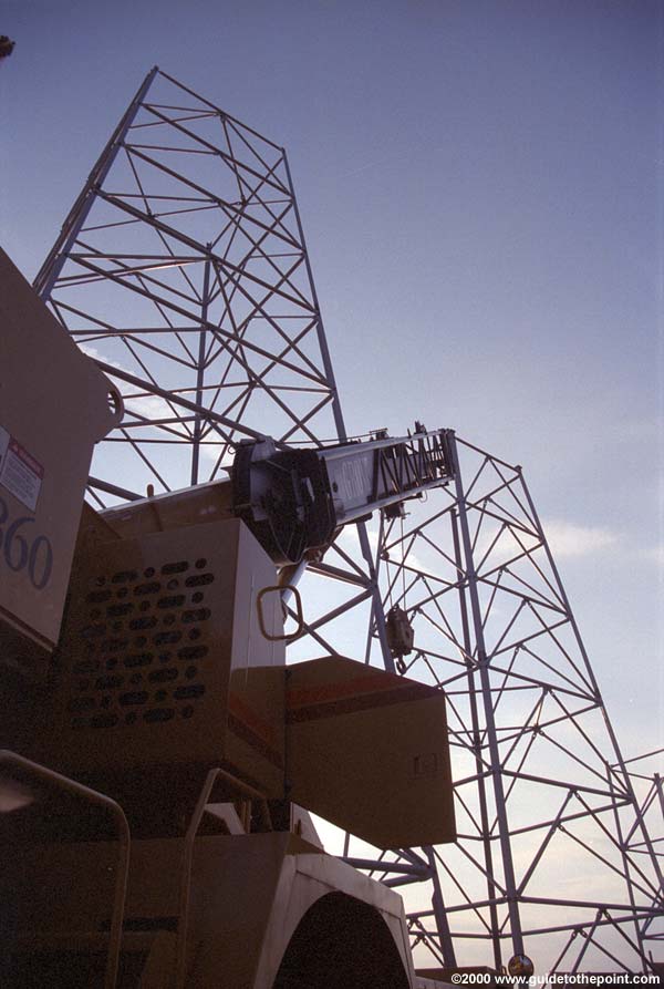 Lift towers, with small crane