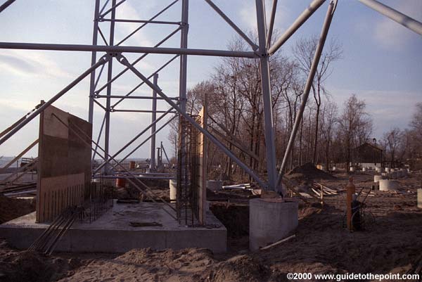 Foundation for the cable drum