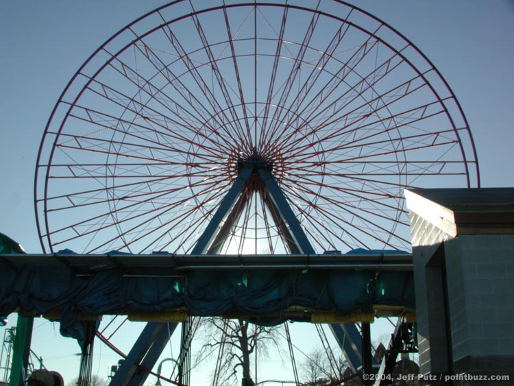 Giant Wheel, with the tubs off in the off-season