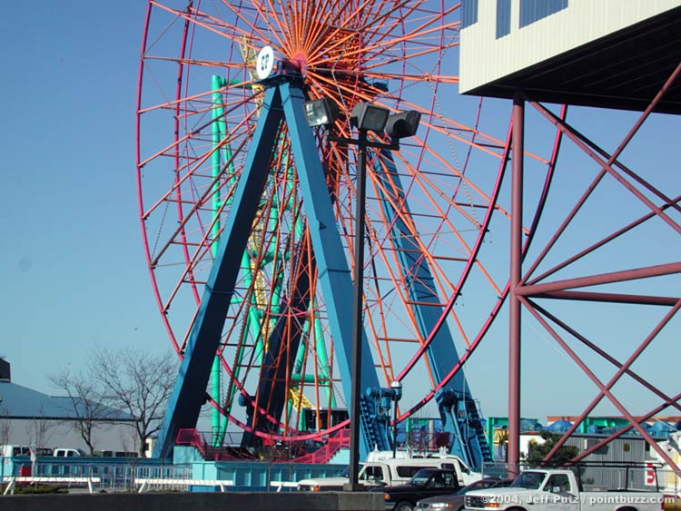 Behind Giant Wheel, tubs removed for off-season maintenance