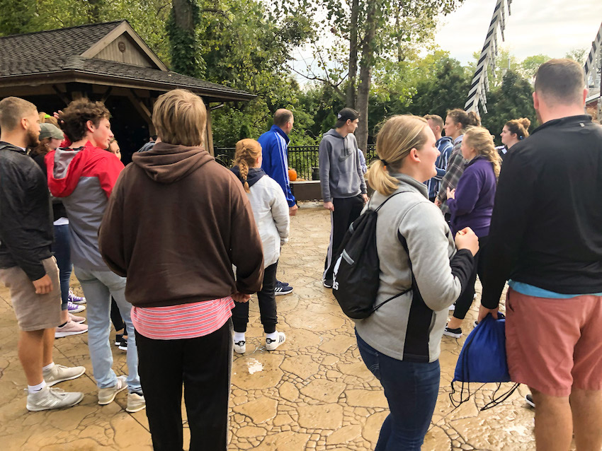 The group reconvenes after Steel Vengeance
