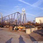 Queue area, footers for final brakes in foreground