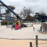 Choo Choo Lagoon sits empty at Soak City.