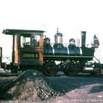 CP&LE #2 Jenny K., 2-4-0, built by H. K. Porter Co., taken June, 1978 on engine lead at shop.  Currently stored unserviceable.  Copyright 2005, Paul W. Woodring.