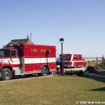 Sandusky Fire Department and Water Rescue stand by.