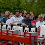 Auction winners wait to enter the station