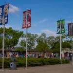 Front plaza banners