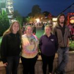 Alysha wasn't convinced she would be able to do this in August. Six weeks later she can say she has ridden one of the tallest and fastest coasters on the planet. Photo - Kevin Meyer