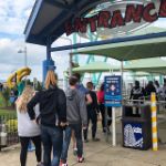 The group boards Wicked Twister as Sam prepares to launch